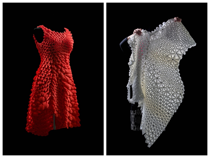 Nervous System展示最新设计的3D打印连衣裙Kinematic Petals