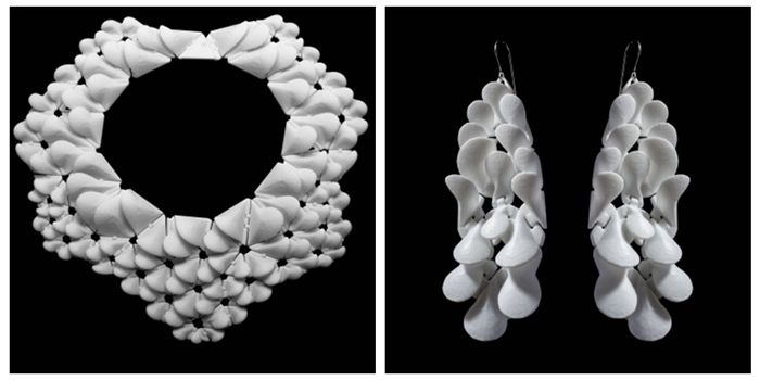 Nervous System展示最新设计的3D打印连衣裙Kinematic Petals