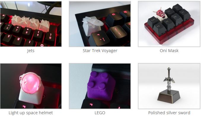 玩家借助3D打印机打印个性化机械键盘键帽