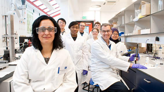 Professor Mercedes Maroto-Valer and her research team at Heriot-Watt University.