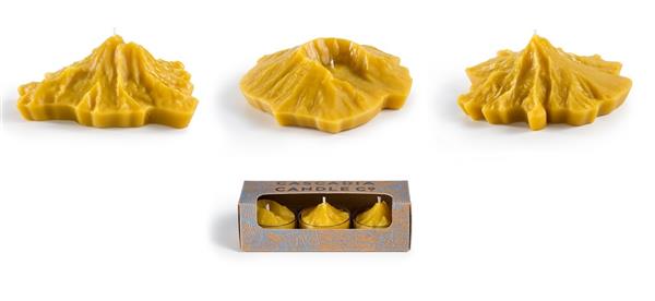 蜂蜡专家将世界名山制成蜡烛3D打印模型