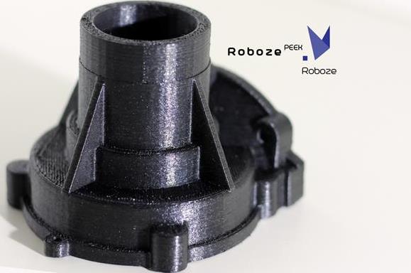 ▲RobozeOne+400用特种工程塑料打印的工件