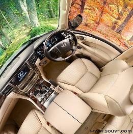 LEXUS LX 570内饰的三维渲染图