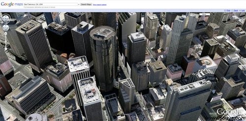 谷歌地图提供3D图像服务 需安装浏览器插件