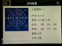 GPS导航仪信息界面
