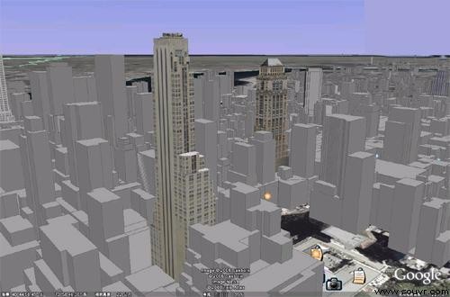 图 4 纽约市街景模拟图