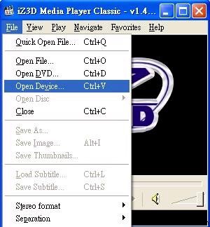  Minoru 3D与iZ3D Media Player Classic