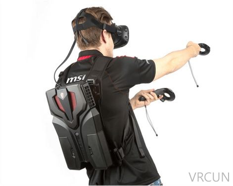 微星新品背包型VR用电脑“VR One”亮相