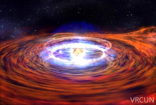 被高温气体包围，这就是刚刚诞生的恒星