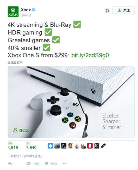 PS4 Pro发布后Xbox发文讽刺：我还支持4K蓝光播放