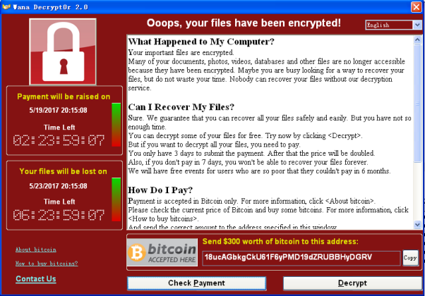 腾讯反病毒实验室:WannaCry现黑吃黑 勒索难赎回