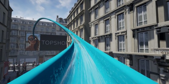 英时尚店Topshop引入VR水滑车